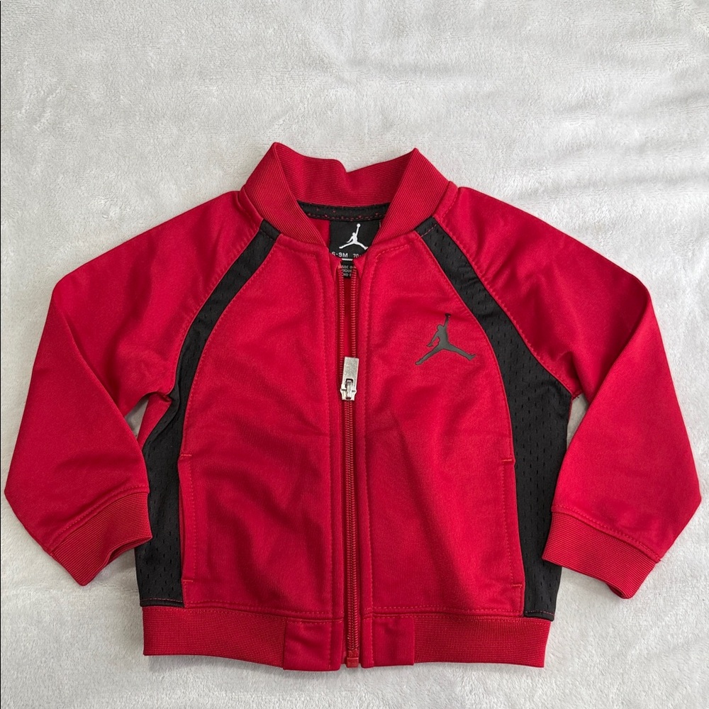 Jordan Red and Black Kids Jacket - Size 6-9 months